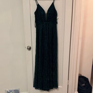 Betsy & Adam Green Maxi Dress Party Dress